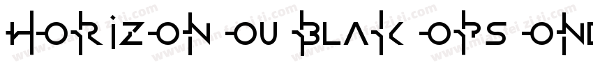 Horizon ou blak ops one字体转换